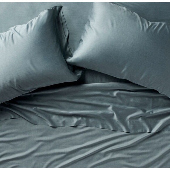 Casaluna Other - King 400 Thread Count Rayon from Bamboo Sheet Set Light Teal Blue NEW